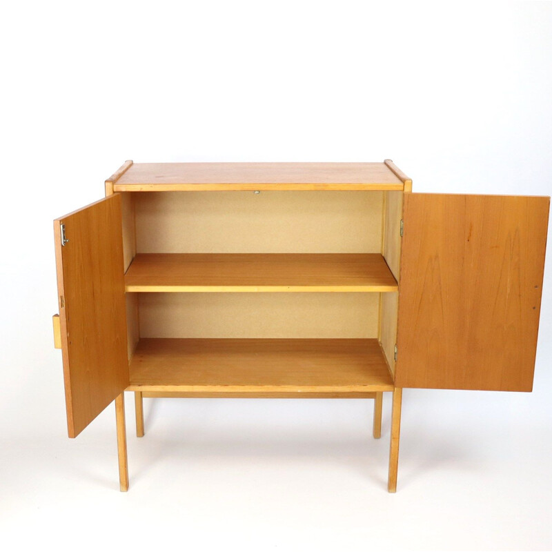 Vintage teak and pine highboard, Sweden 1960