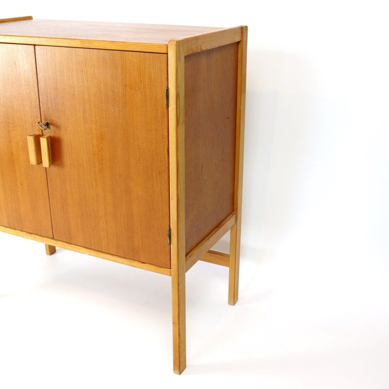 Vintage teak and pine highboard, Sweden 1960