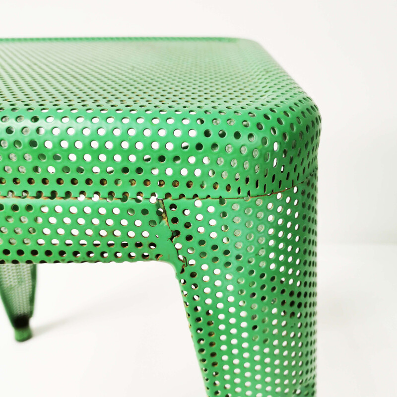 Vintage openwork stool by Chantal Andriot, France 2004