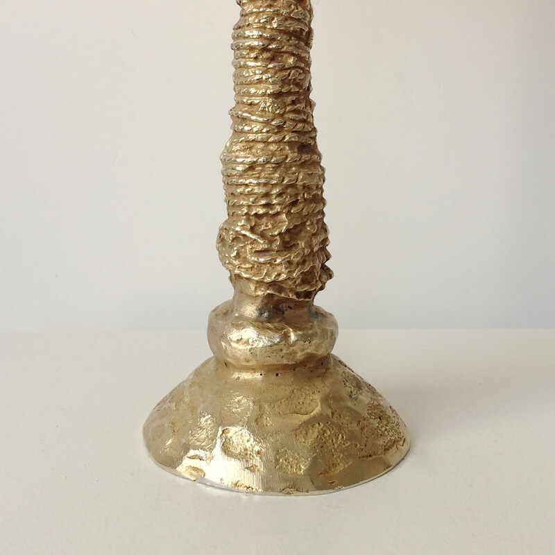 Lampada vintage in bronzo dorato di Pierre Casenove per Fondica, Francia 1990