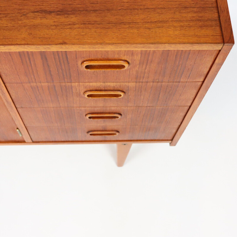 Vintage teak sideboard with four drawers, Sweden 1960