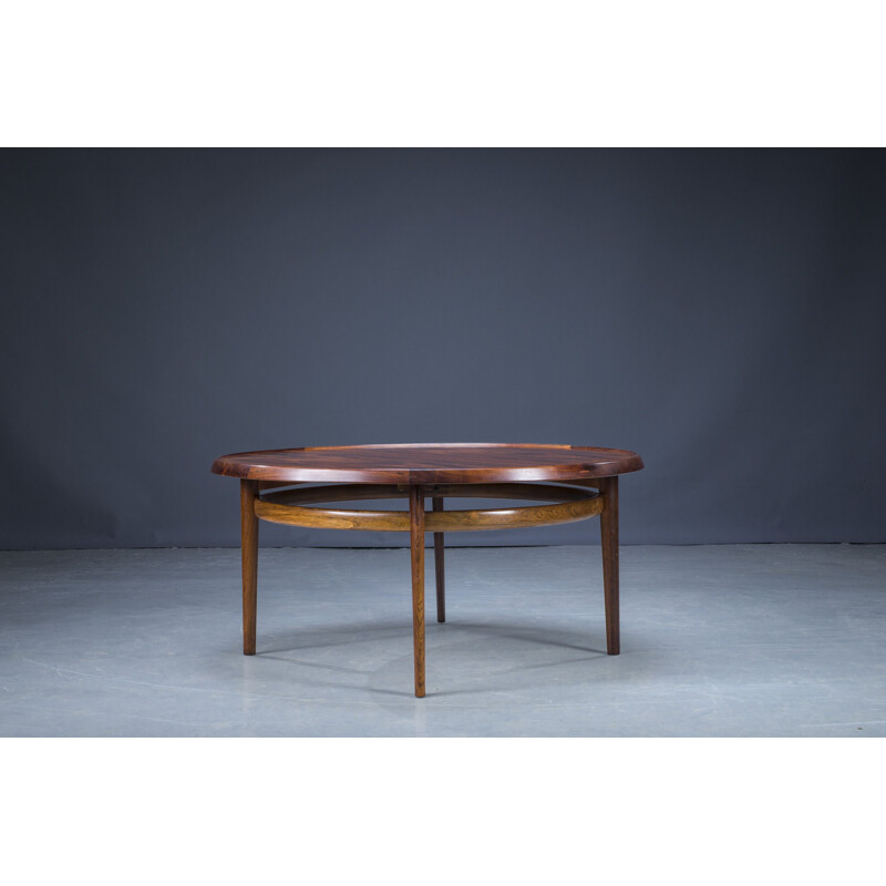 Mid-Century Rosewood Coffee Table by Haug Snekkeri for Bruksbo, 1960