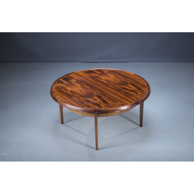 Mid-Century Rosewood Coffee Table by Haug Snekkeri for Bruksbo, 1960