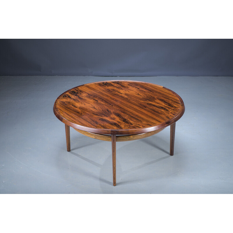 Mid-Century Rosewood Coffee Table by Haug Snekkeri for Bruksbo, 1960