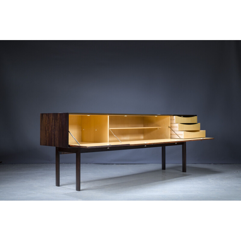 Italian vintage rosewood sideboard, 1980s