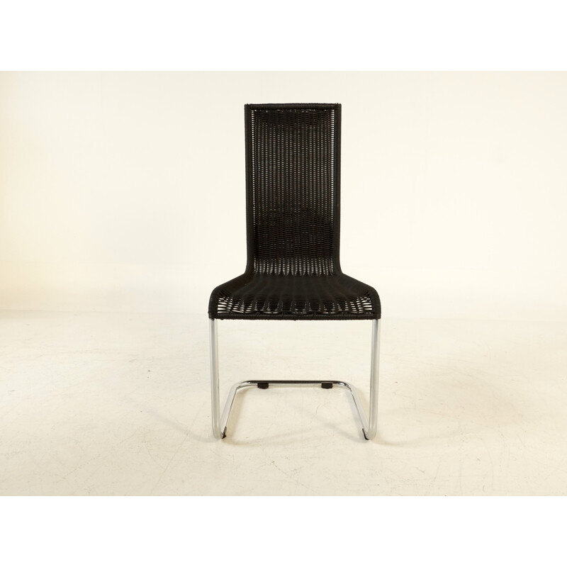Set of 4 black Tecta B25 Cantiliver chairs - 1970s
