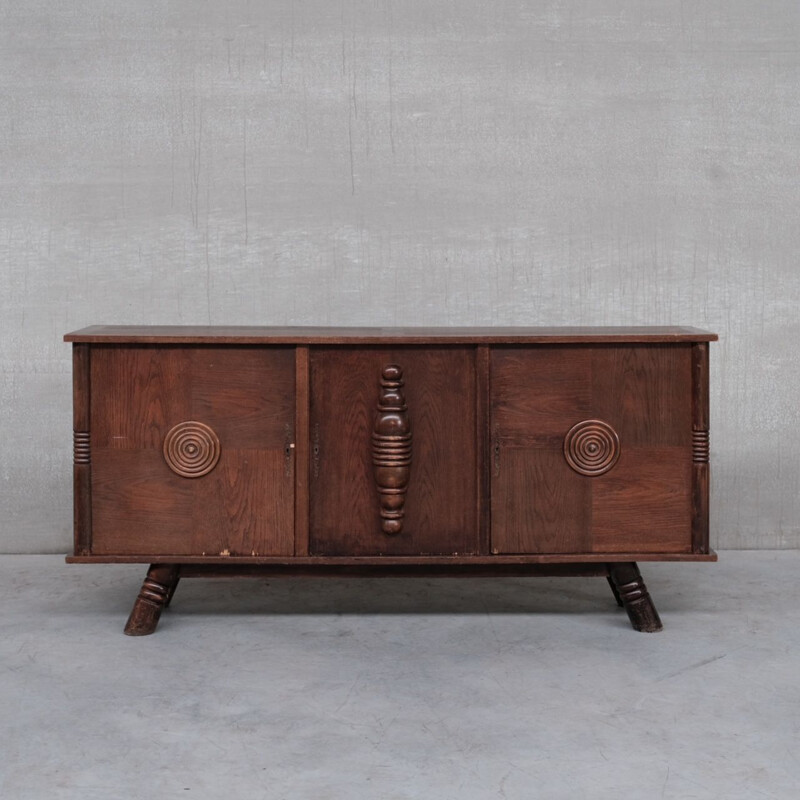 Vintage oak sideboard, France 1940