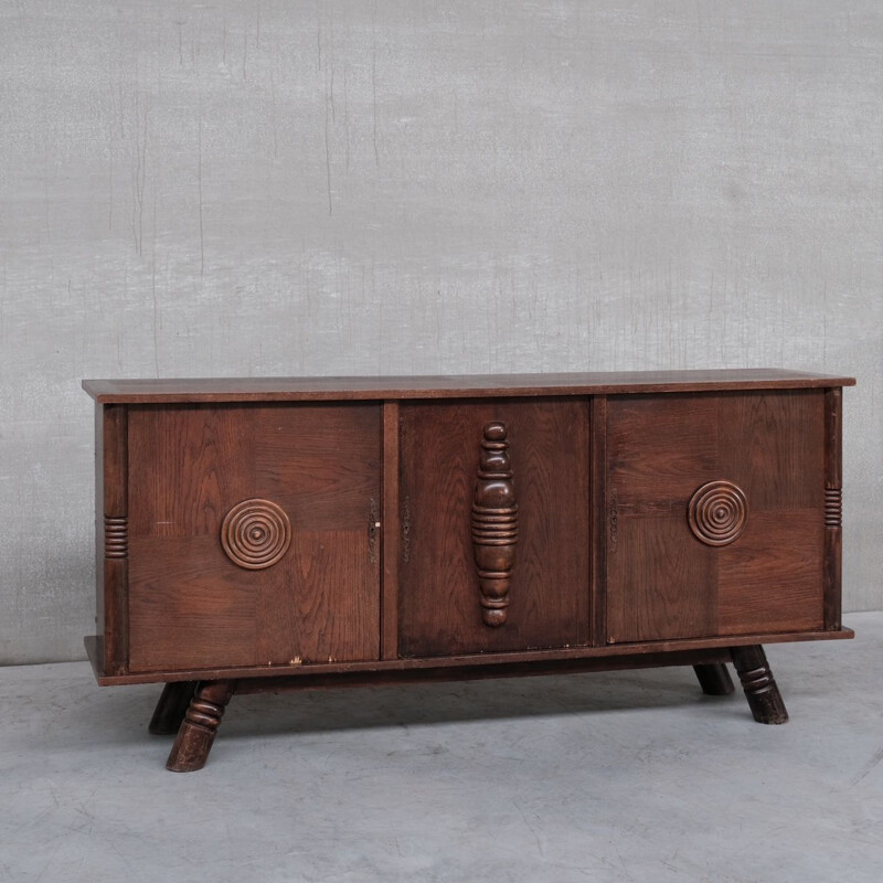 Credenza in rovere vintage, Francia 1940