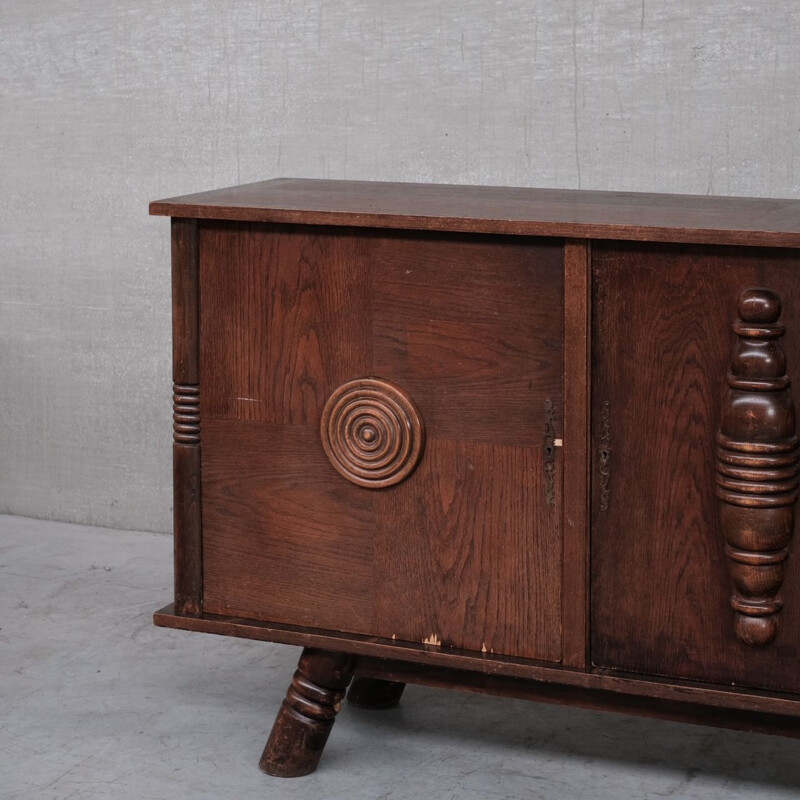 Vintage oak sideboard, France 1940