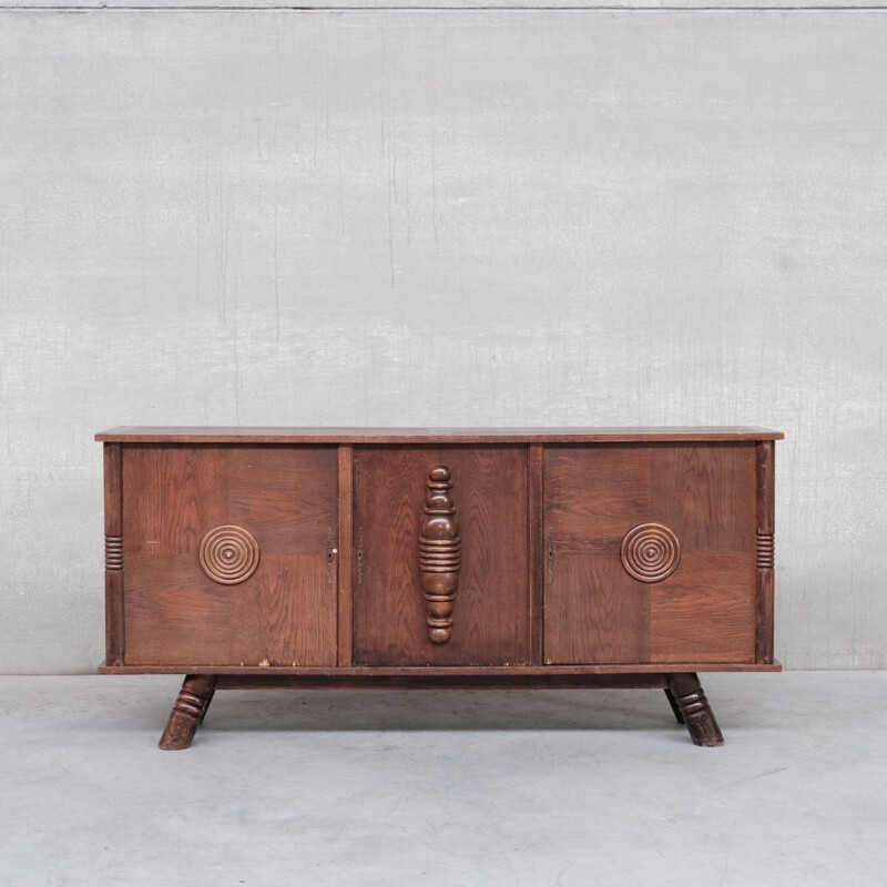 Credenza in rovere vintage, Francia 1940