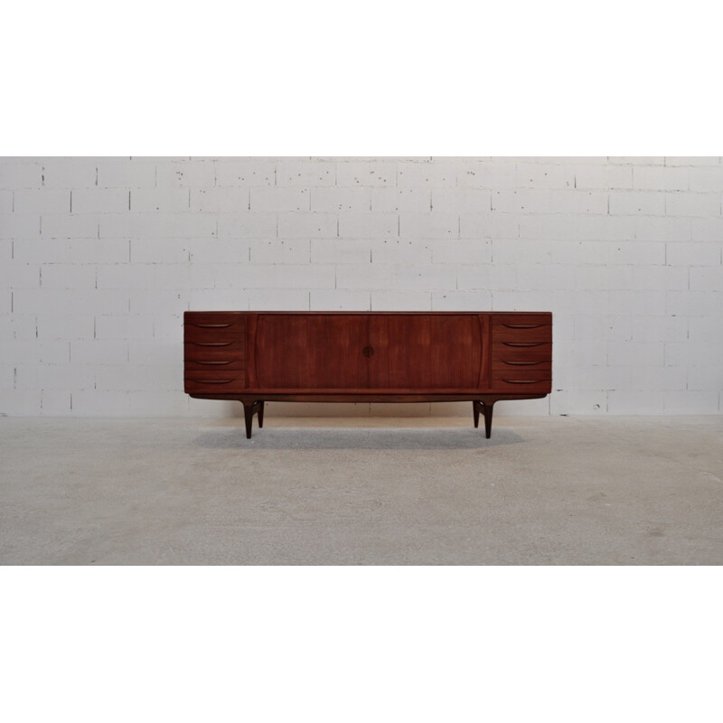 Uldum Mobelfabrik "UM 15" sideboard in teak, Johannes ANDERSEN - 1960s