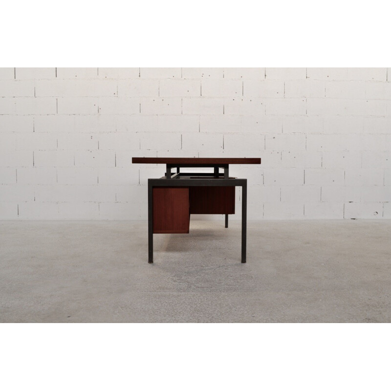 EFA desk in teak and metal, Georges FRYDMAN - 1960s