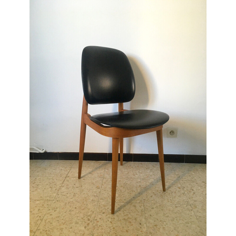 Set of 4 vintage Baumann chairs, 1960s