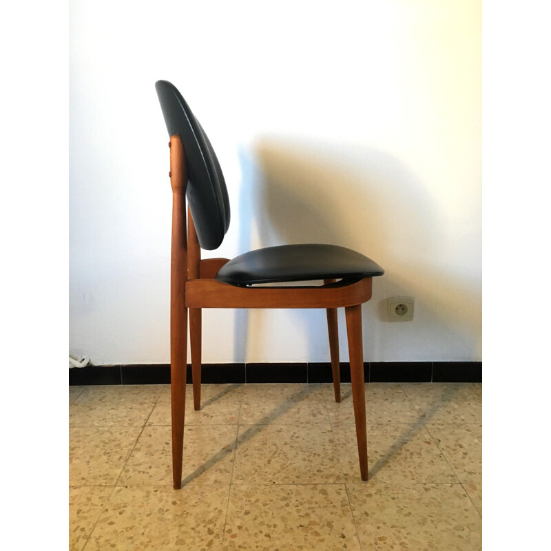 Set of 4 vintage Baumann chairs, 1960s