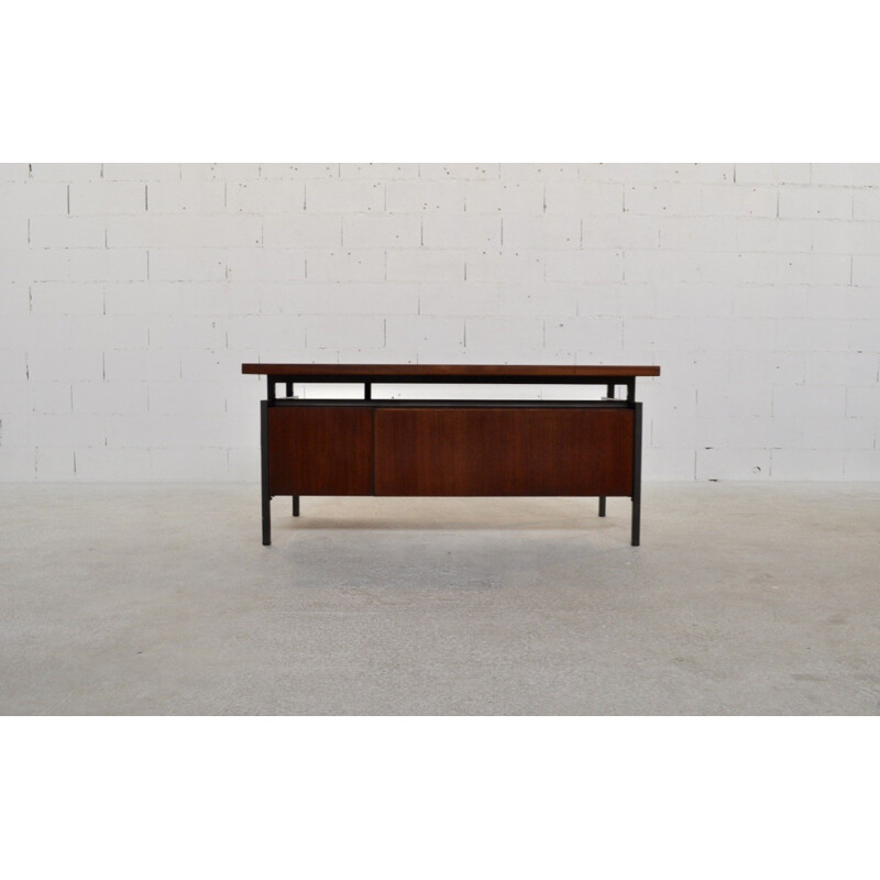 EFA desk in teak and metal, Georges FRYDMAN - 1960s