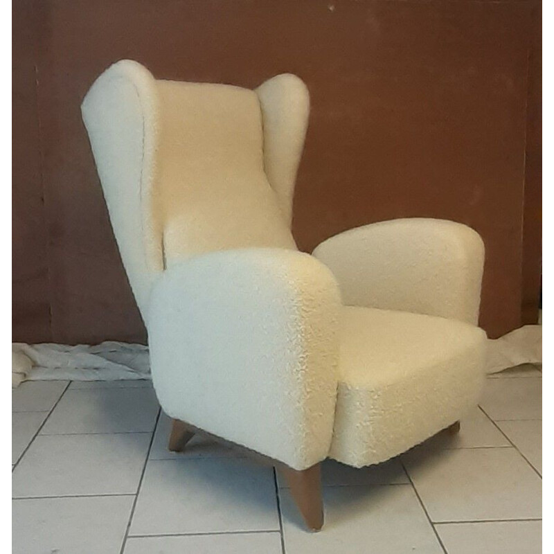 Vintage Italian Egg armchair, 1950