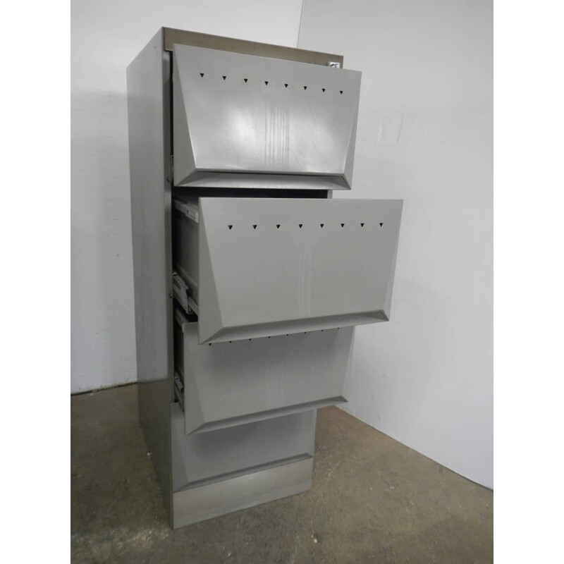 Vintage file cabinet gray by Olivetti