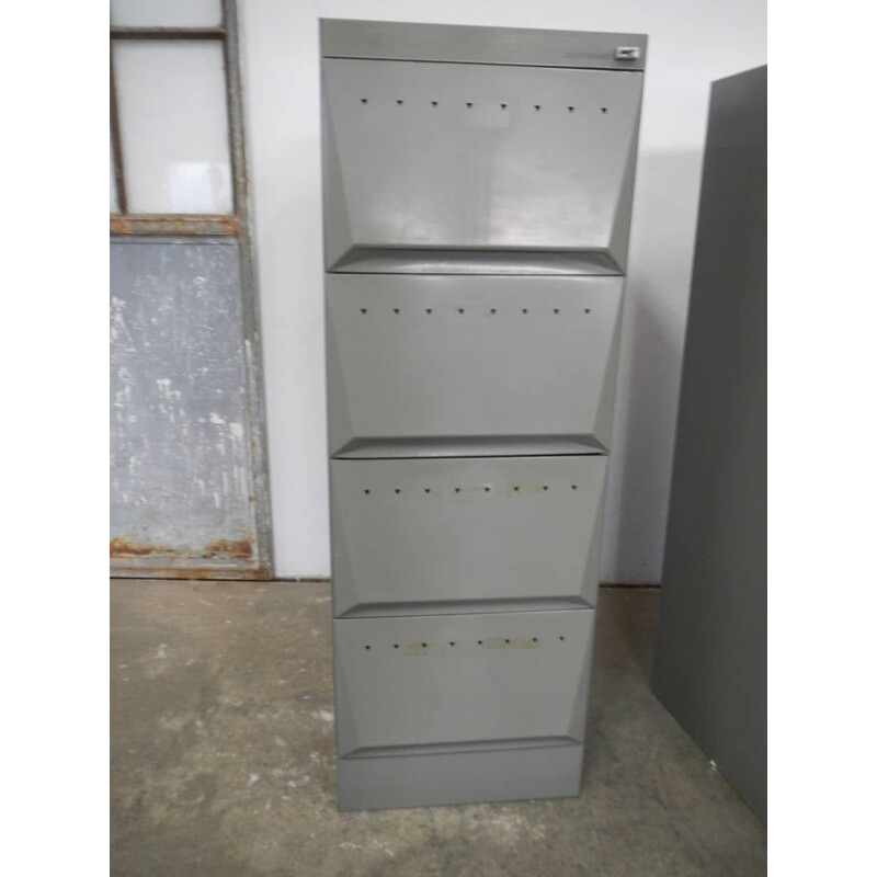 Vintage file cabinet gray by Olivetti