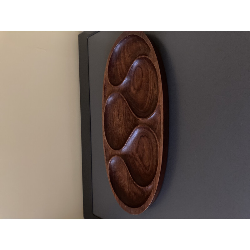 Vintage teak tray by Laur. Jensen, 1960s