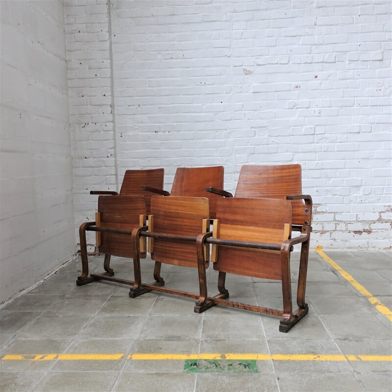 Vintage foldable theatre seats