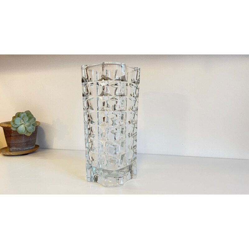 Vaso semi-cristal vintage, 1950