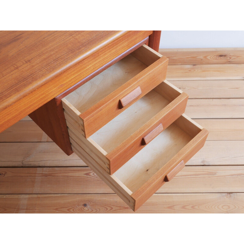 Vintage teak desk by Børge Mogensen for Søborg Møbelfabrik, Denmark 1950