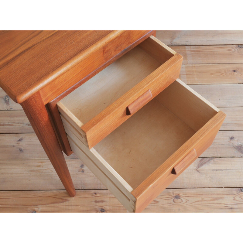 Vintage teak desk by Børge Mogensen for Søborg Møbelfabrik, Denmark 1950