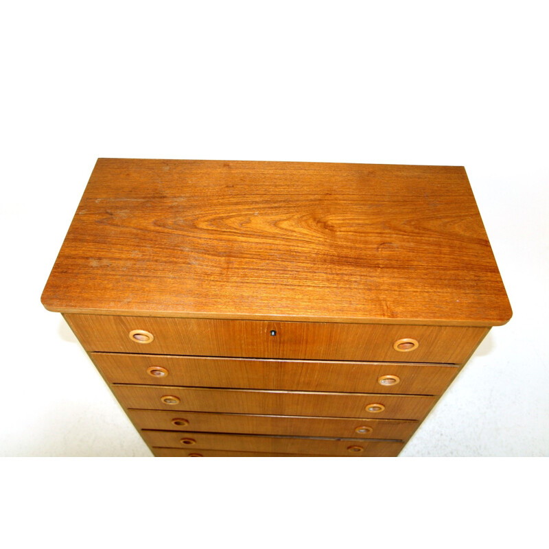 Vintage teak chest of drawers, Sweden 1960