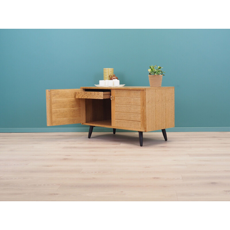 Vintage oakwood sideboard, Denmark 1970s 