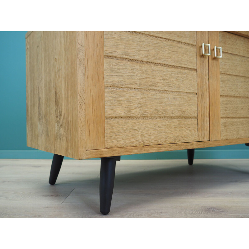 Vintage oakwood sideboard, Denmark 1970s 