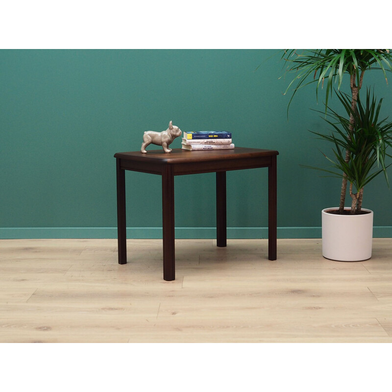 Vintage mahogany coffee table, Denmark 1970s