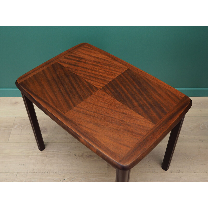 Vintage mahogany coffee table, Denmark 1970s