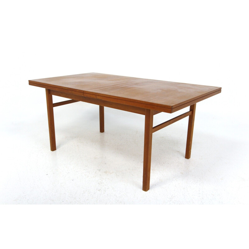 Vintage extendable teak dining table, Sweden 1960s