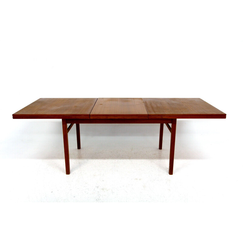 Vintage extendable teak dining table, Sweden 1960s