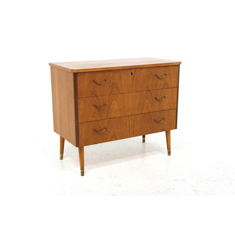 Vintage teak chest of drawers, Sweden 1950s