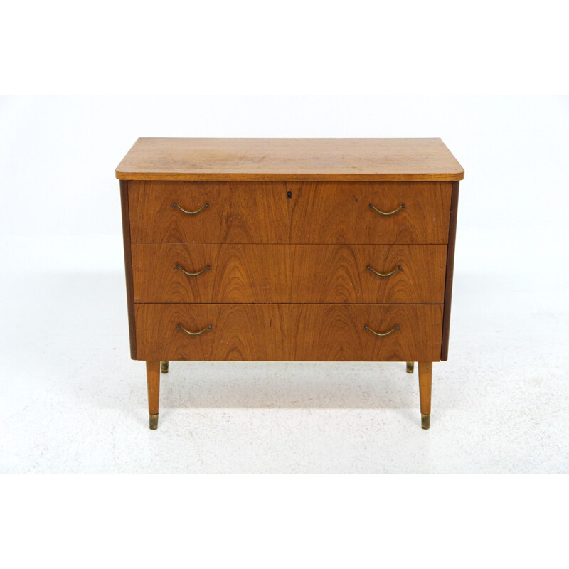 Vintage teak chest of drawers, Sweden 1950s