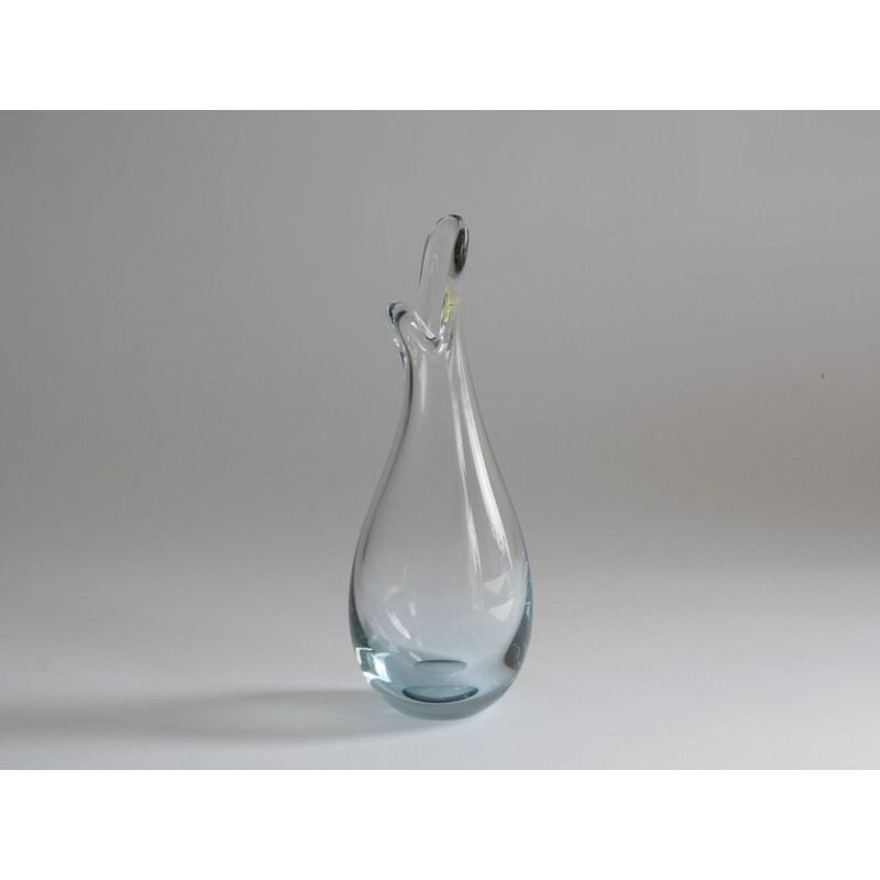 Vintage duck vase by Per Lütken for Holmegaard, Denmark 1955