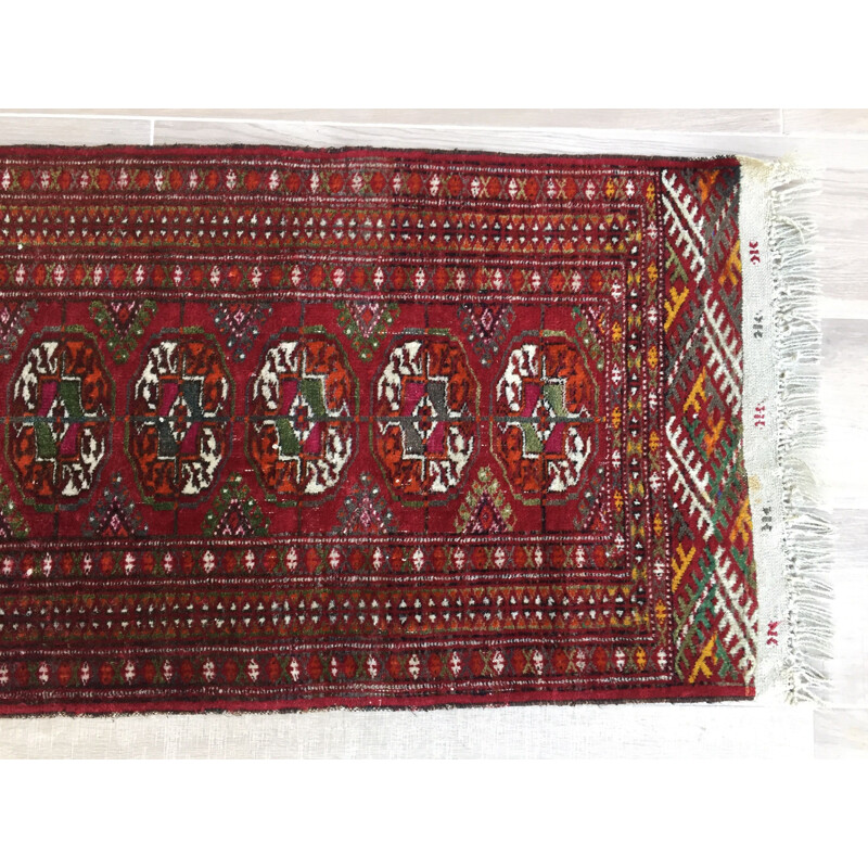 Vintage Afghan rug in pure wool