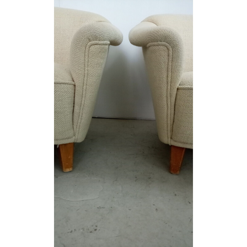 Pair of vintage armchairs by Wilhelm Knoll