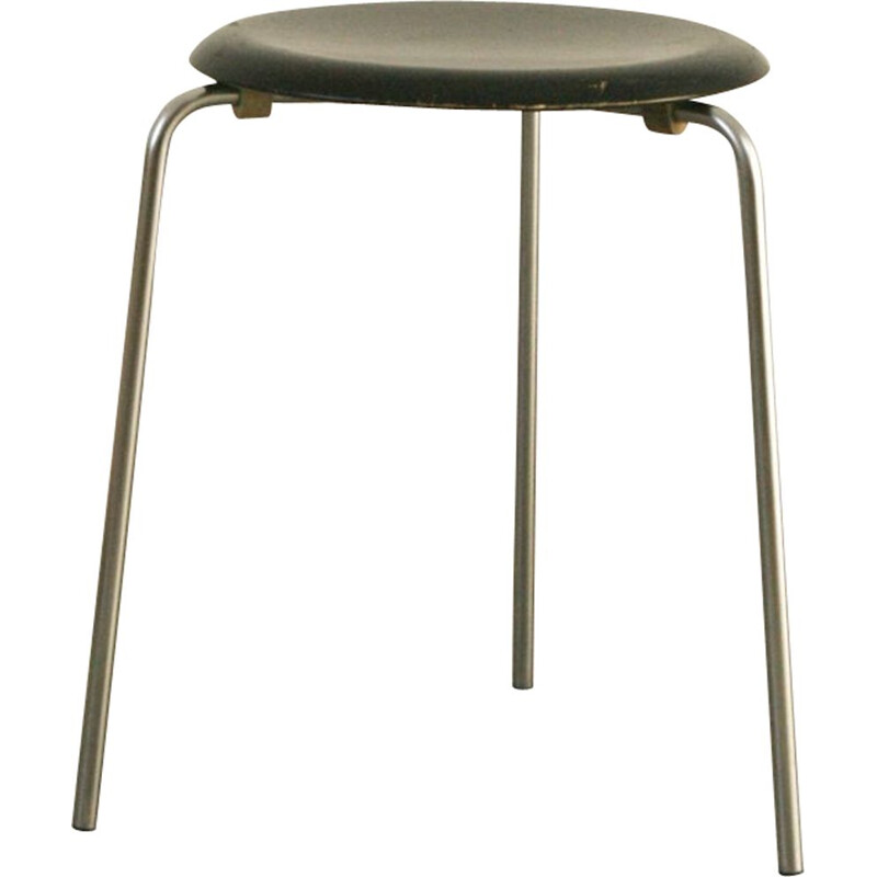 Vintage three-legged stool by Arne Jacobsen, 1950s