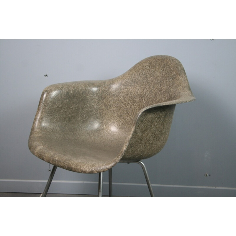 Elephant grey "DAX" armchair, Charles & Ray EAMES - 1953