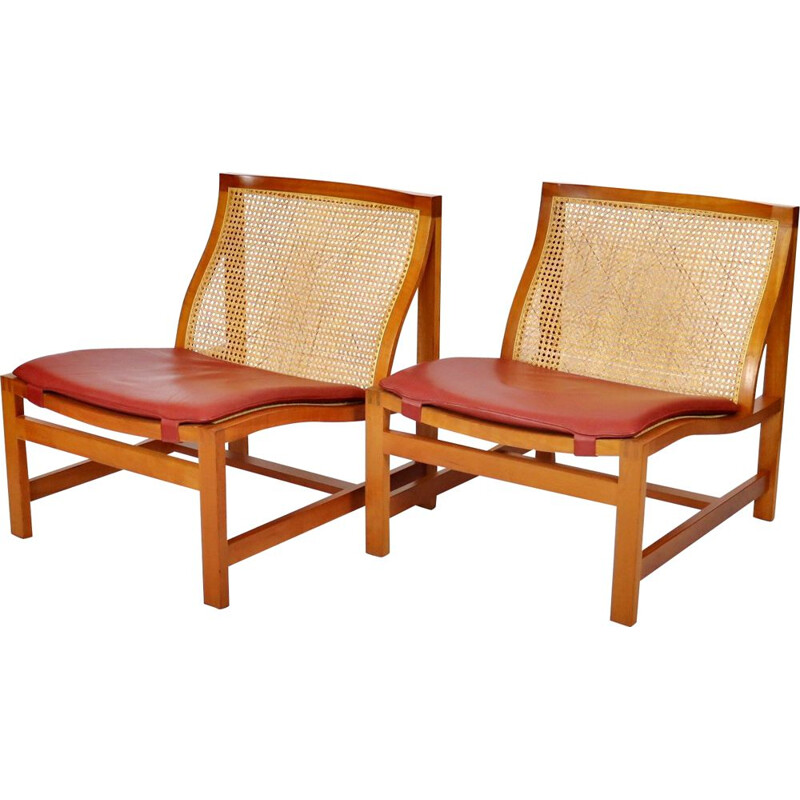 Paire de fauteuils vintage "The King Serie" de Rud Thygesen et Johnny Sörensen