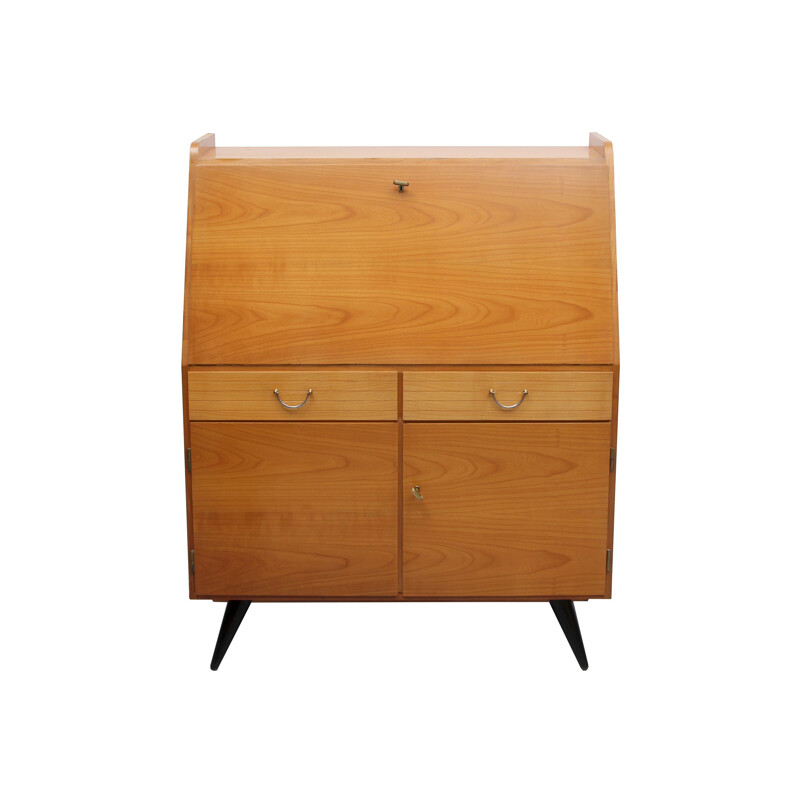 Vintage secretary in cherrywood, 1950s