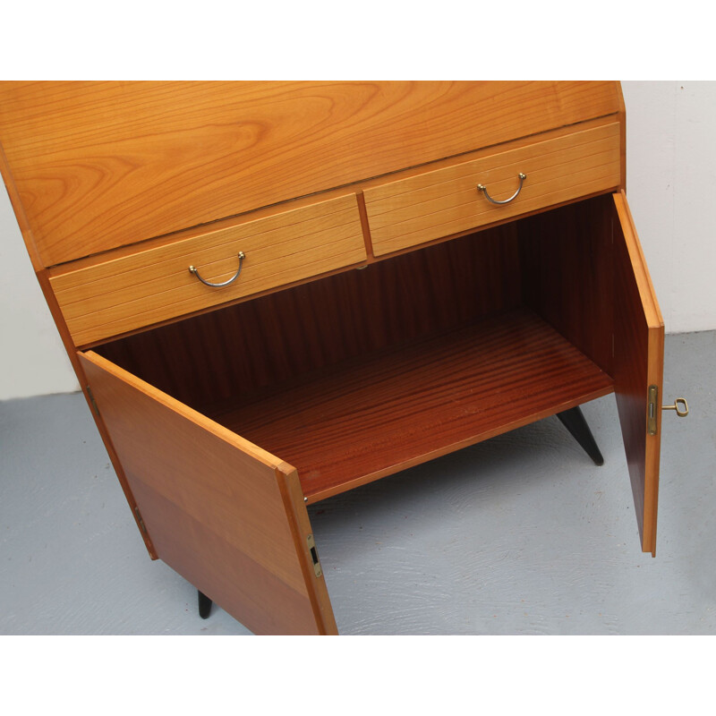 Vintage secretary in cherrywood, 1950s