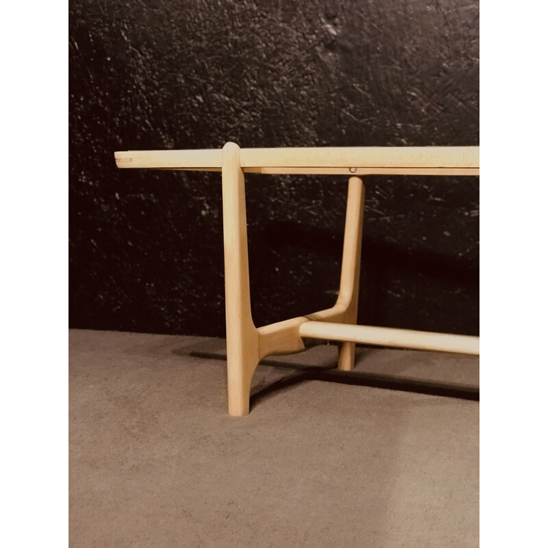 Mid-bentury beechwood coffee table