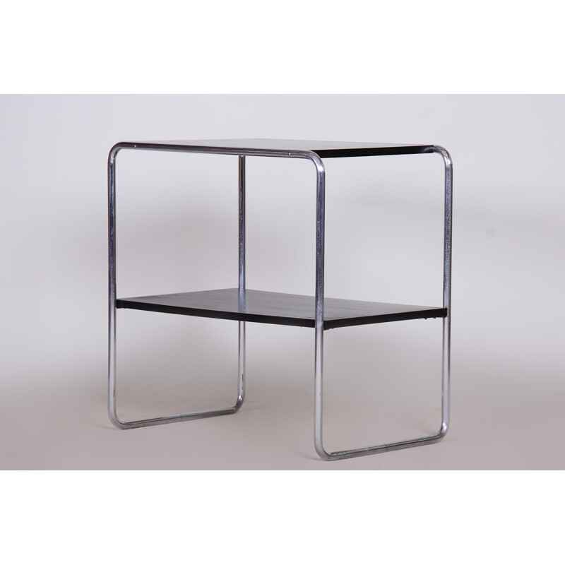 Vintage black Bauhaus side table, 1930s