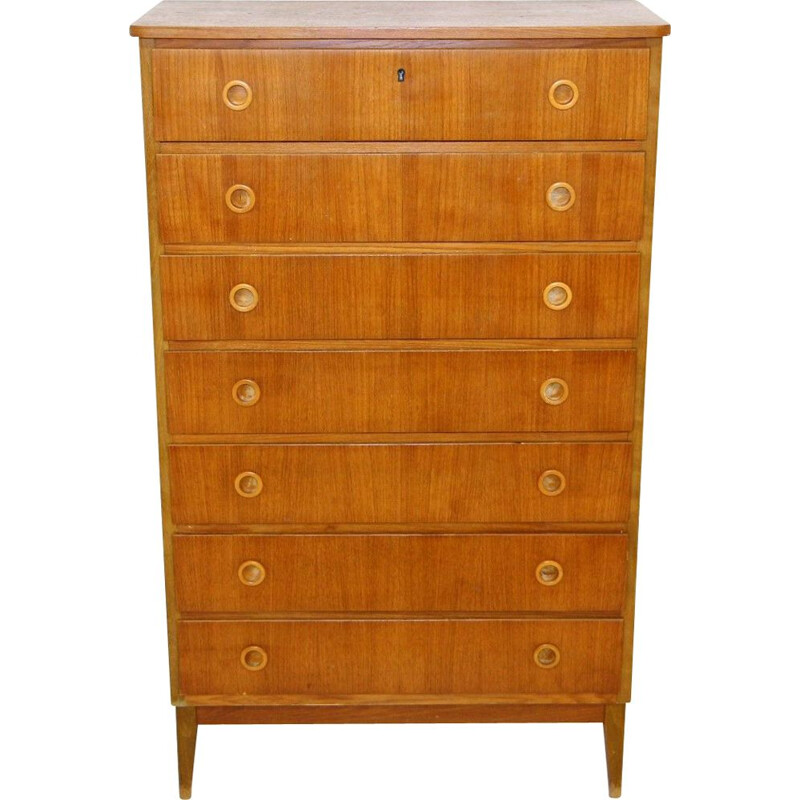 Vintage teak chest of drawers, Sweden 1960