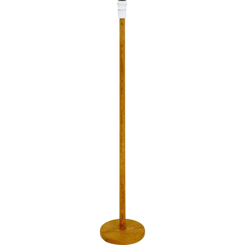 Vintage pine floor lamp, Sweden 1970