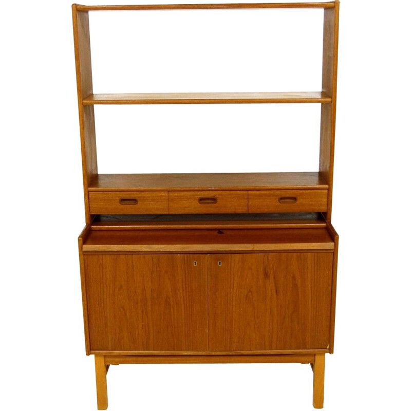 Vintage teak bookcase, Sweden 1960s