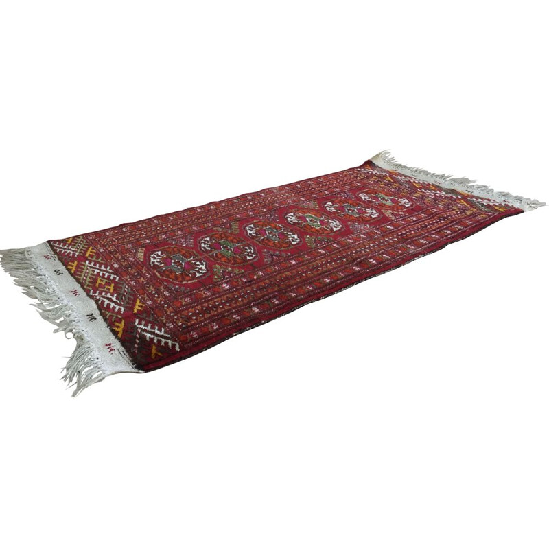 Vintage Afghan rug in pure wool